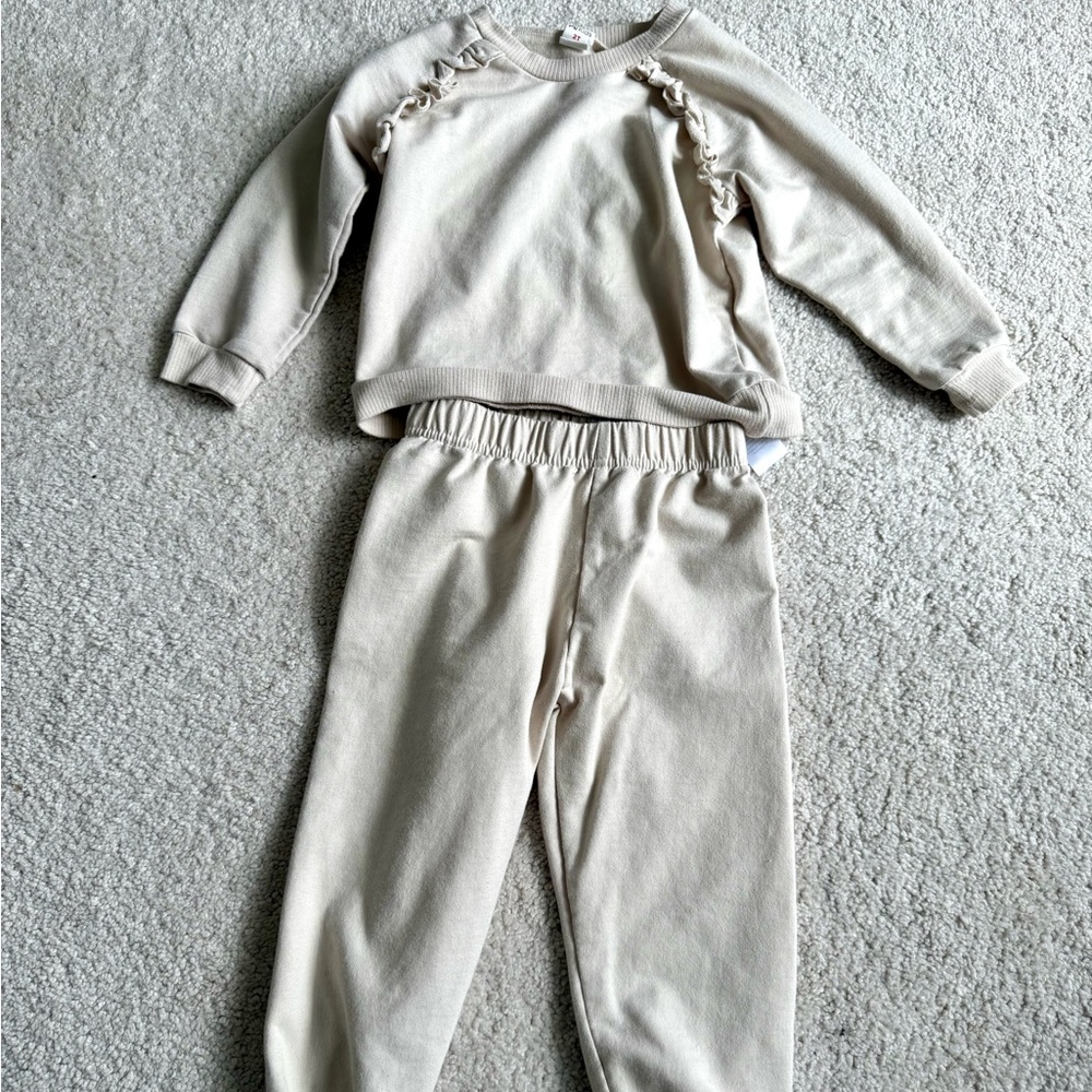 Cozy Cream Sweatshirt and Jogger Set